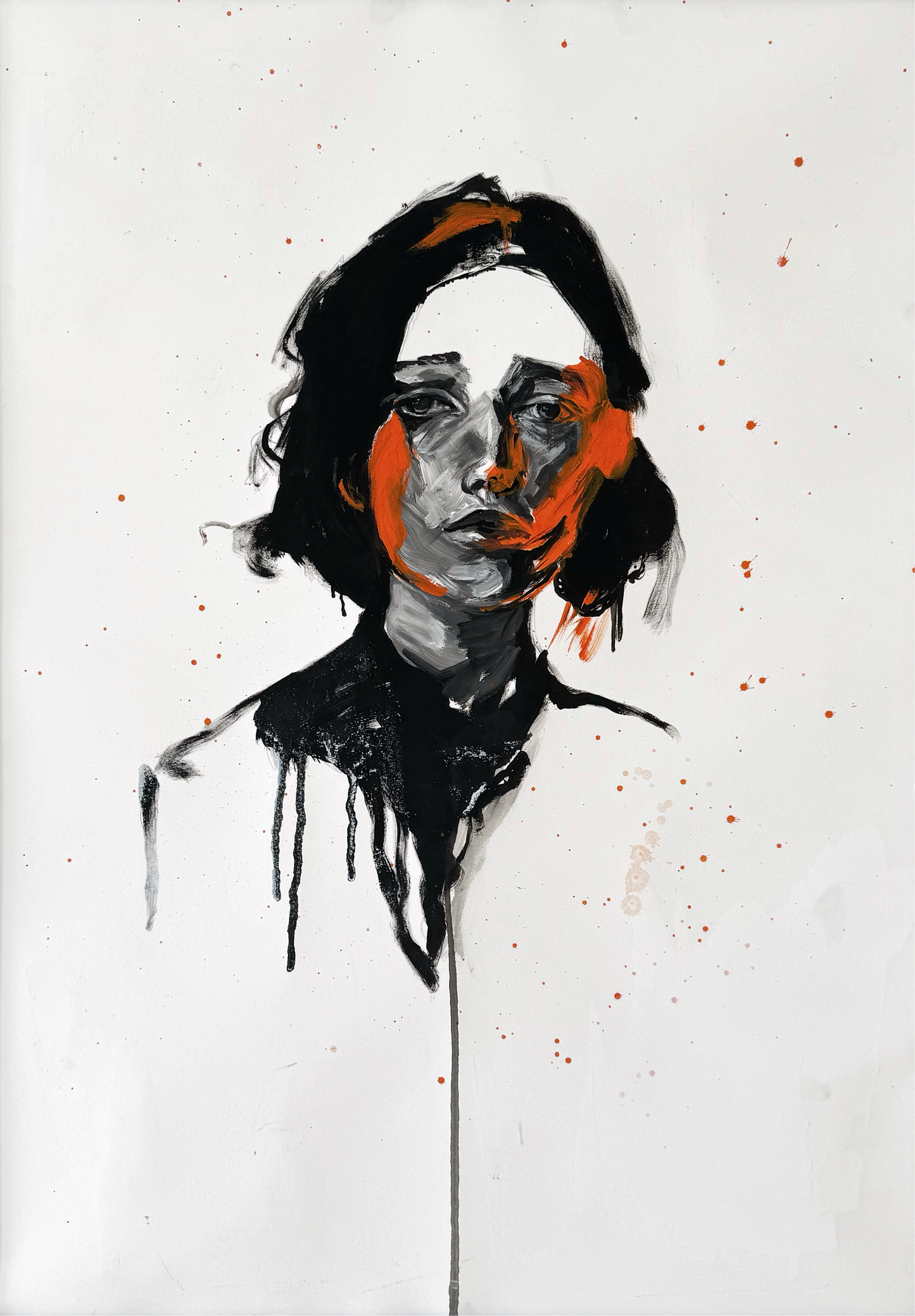 Portrait Gemälde „Glimmen“
