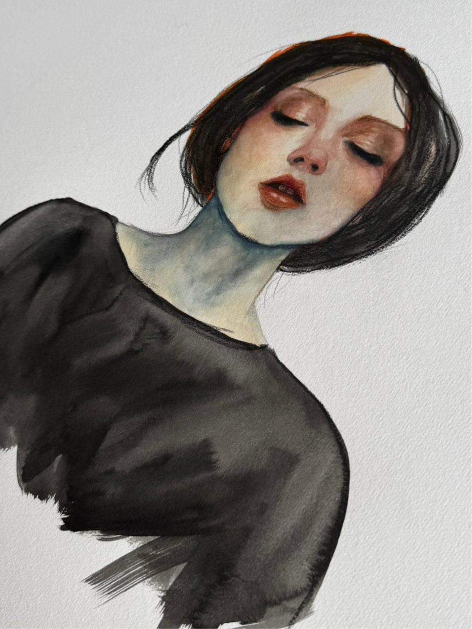 Studie, Aquarell, A2 Format