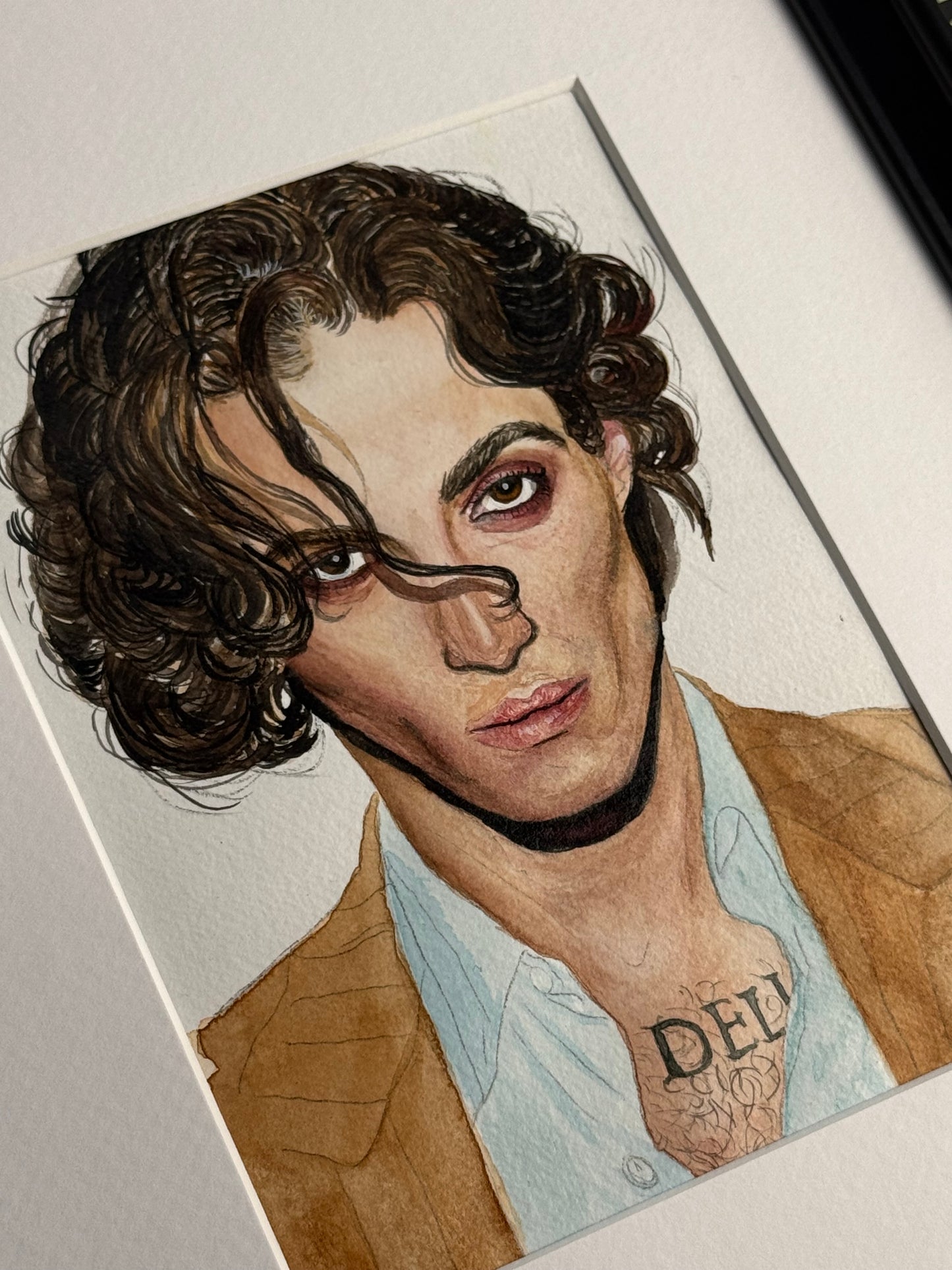 Aquarellporträt, Damiano David
