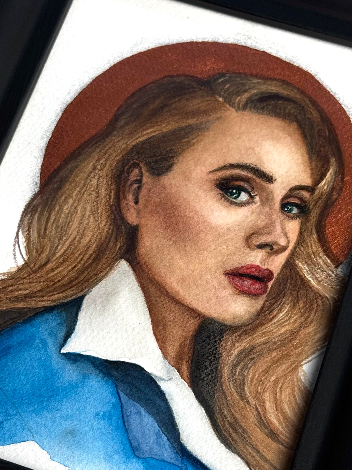 Aquarellporträt, Adele