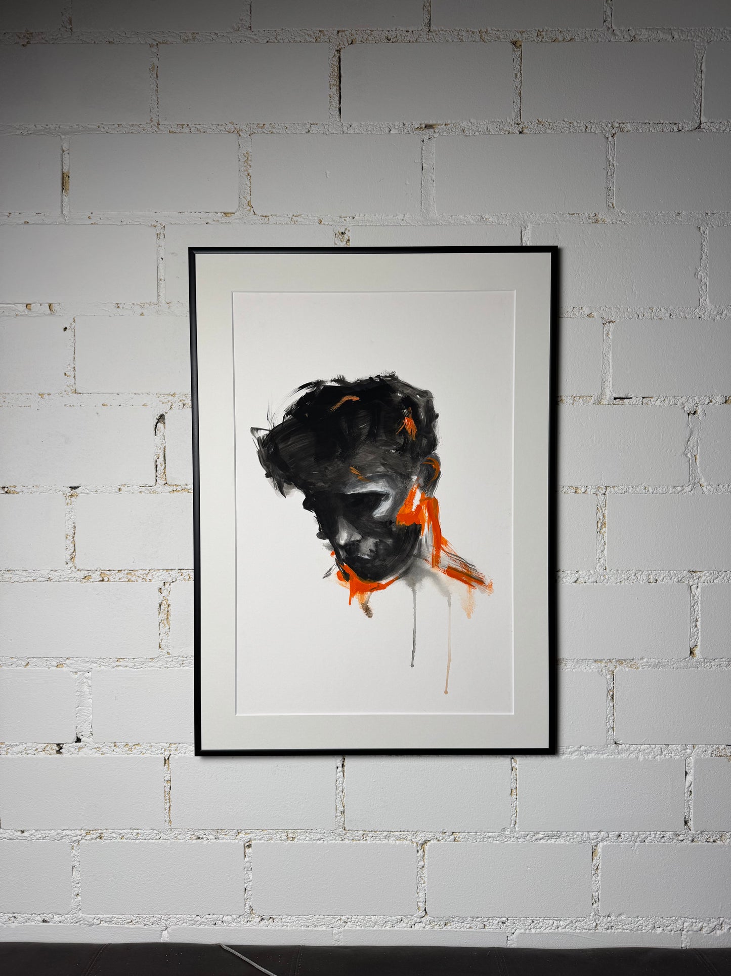 Portrait Gemälde „Glühend“