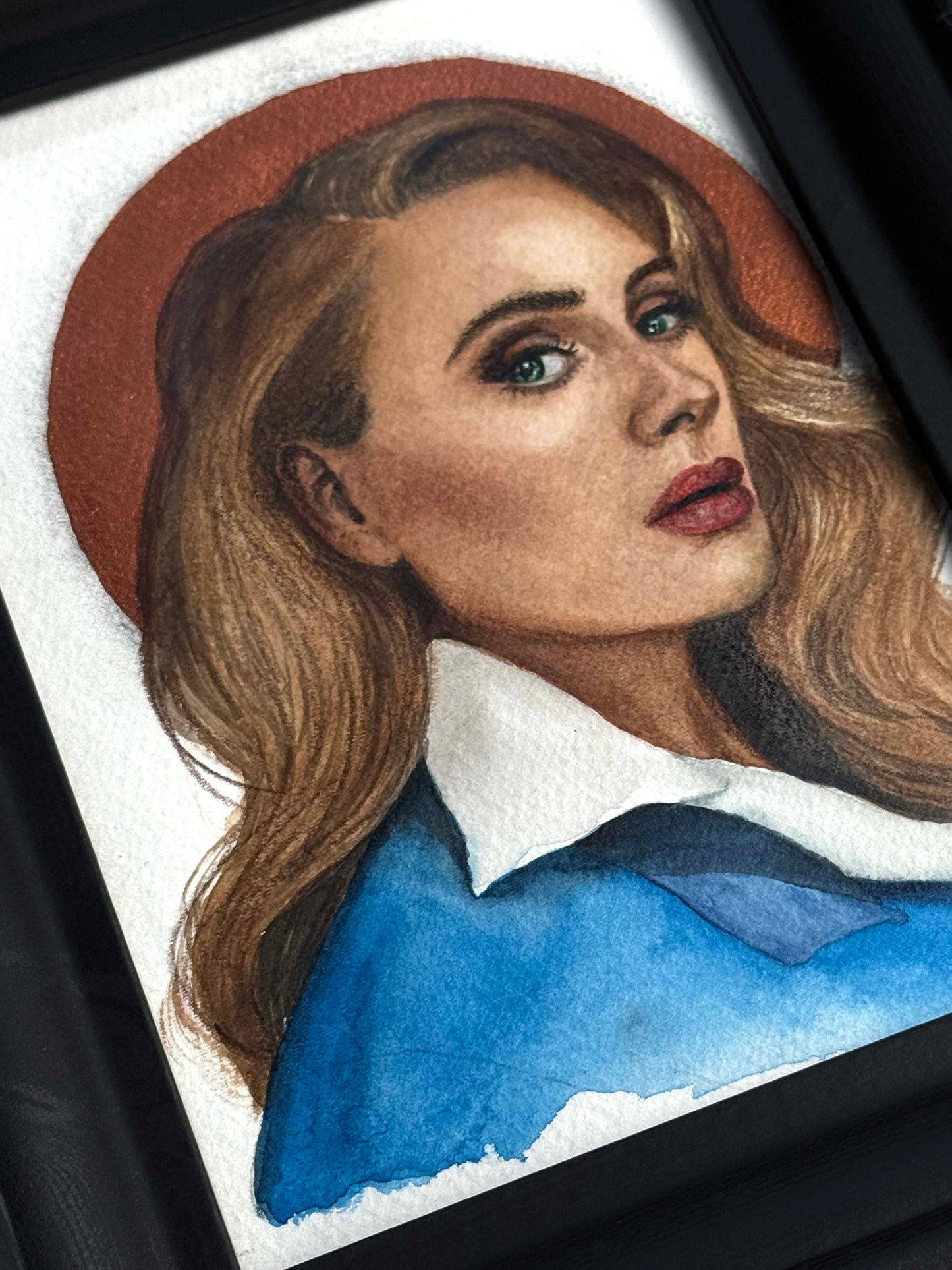 Aquarellporträt, Adele