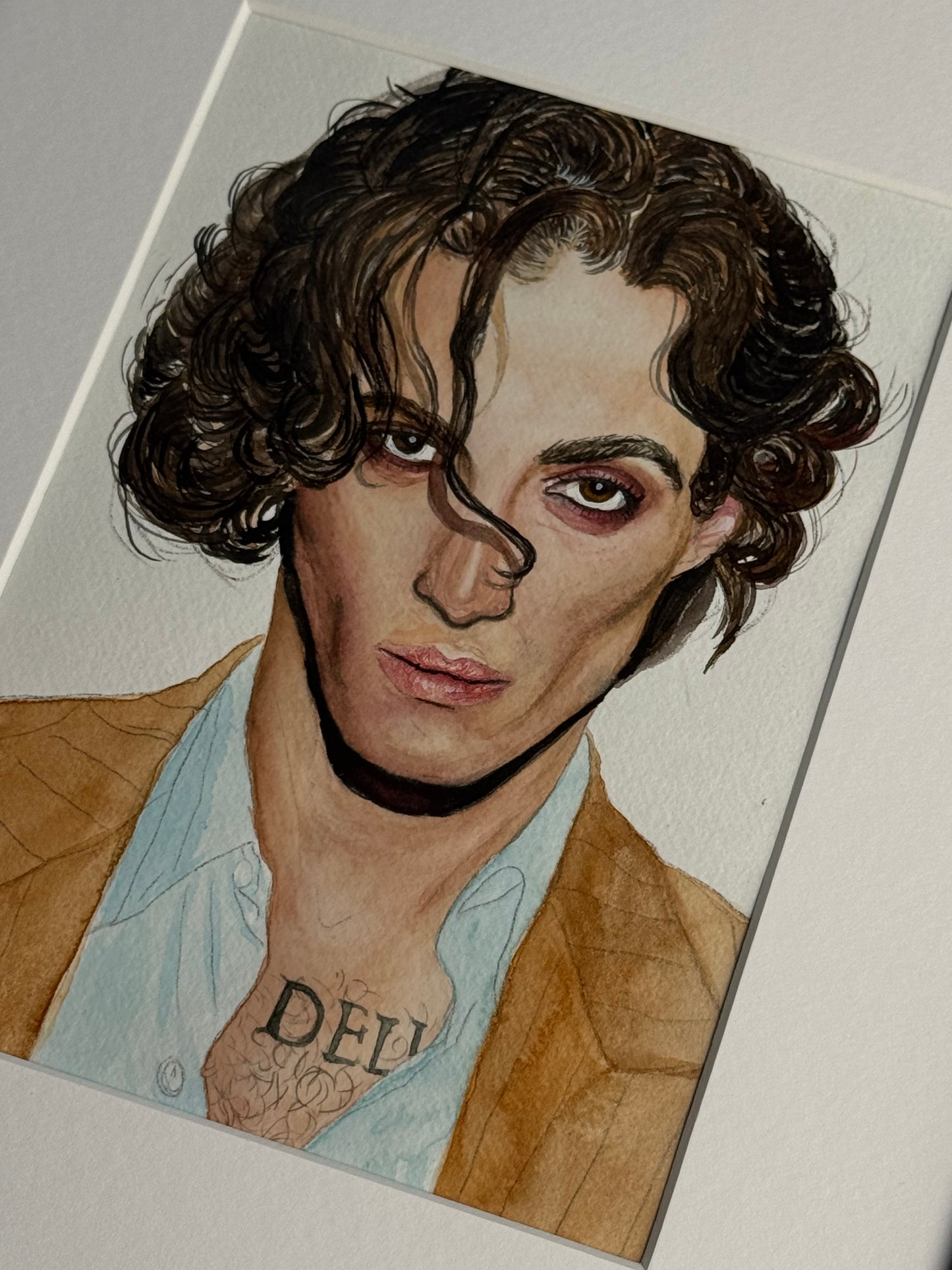 Aquarellporträt, Damiano David