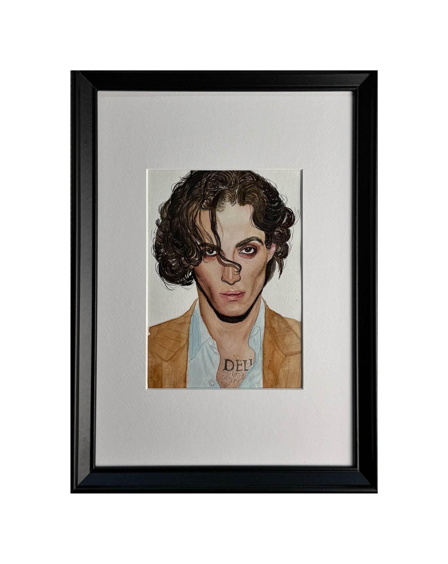 Aquarellporträt, Damiano David