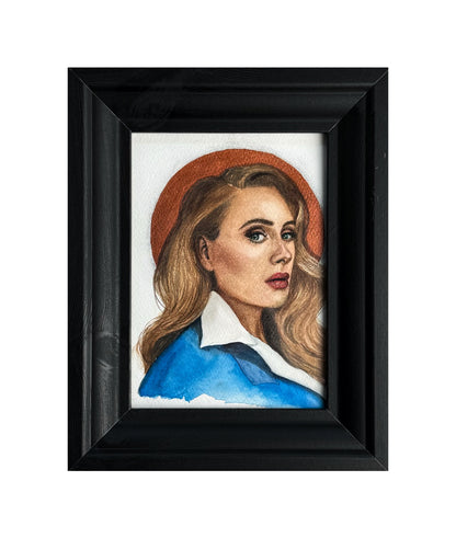 Aquarellporträt, Adele
