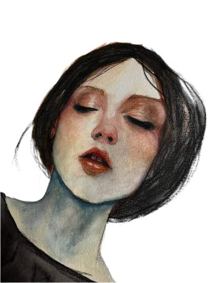 Studie, Aquarell, A2 Format