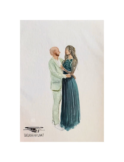 Live Painting - Schnellskizzen als Gastgeschenk