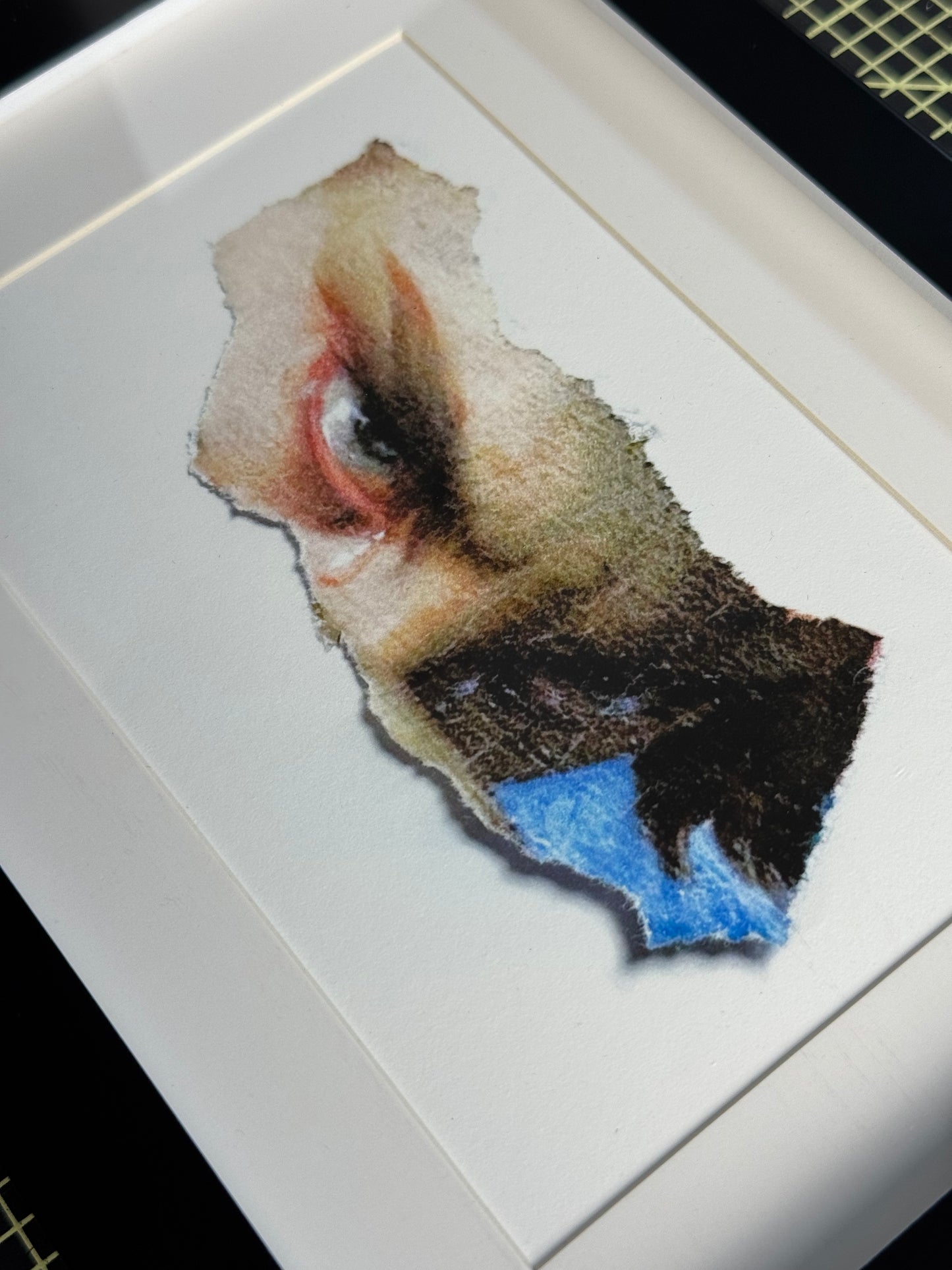 Gerahmter Print im Passepartout