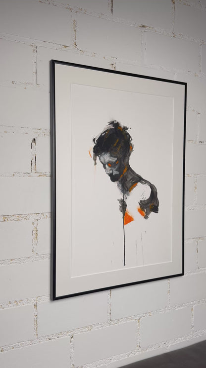 Portrait Gemälde „Von Asche“