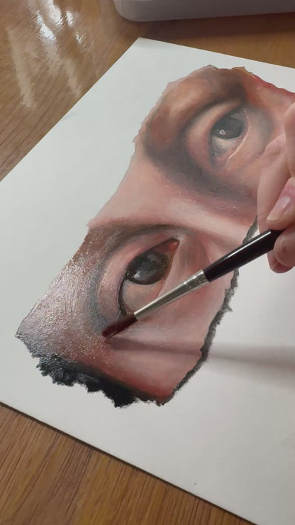 Fragmentstudie in Öl - Gioconda del Prado